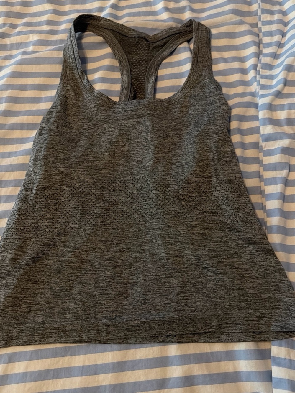 lululemon athletica Heathered Charcoal Racerback Tank